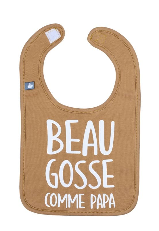Bavoir Beau Gosse Comme Papa, bb&co camel 0-18 mois per