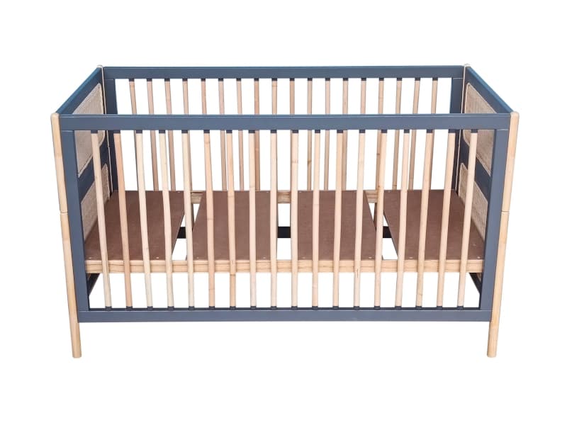 Oceania Lit/bed Cannes de Rotin 70 X 140 H86 Silex — vue 3 sur 5