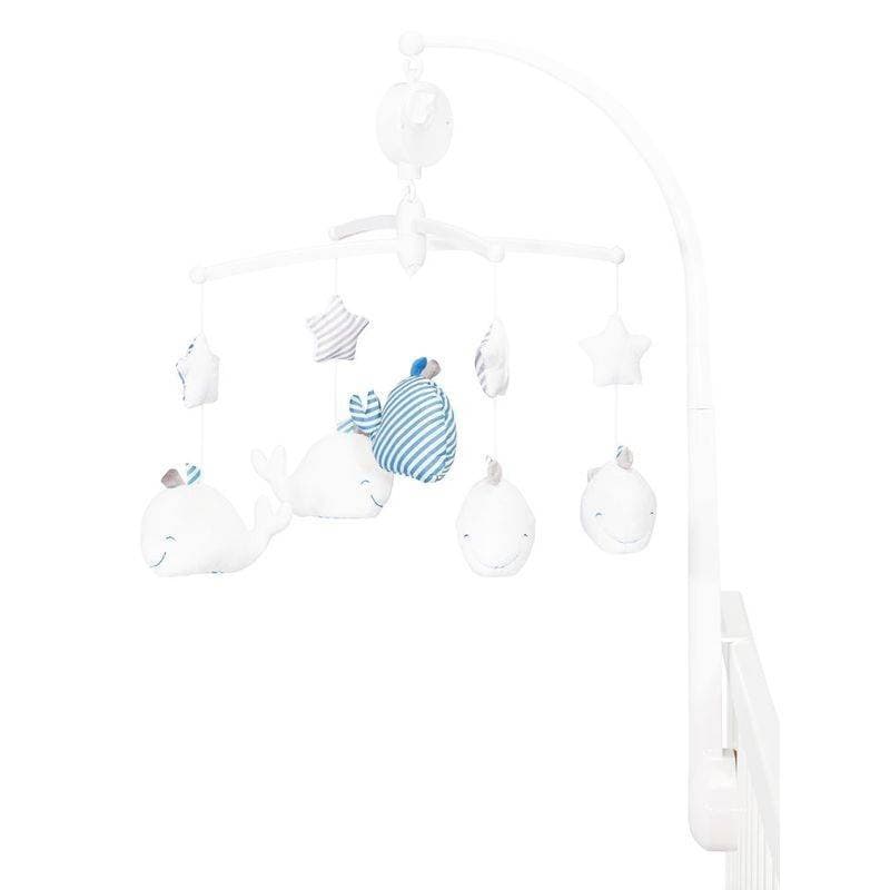 Mobile Musical Blue Baleine, blue baleine sauthon baby deco blanc - bleu - gris — vue 2 sur 2