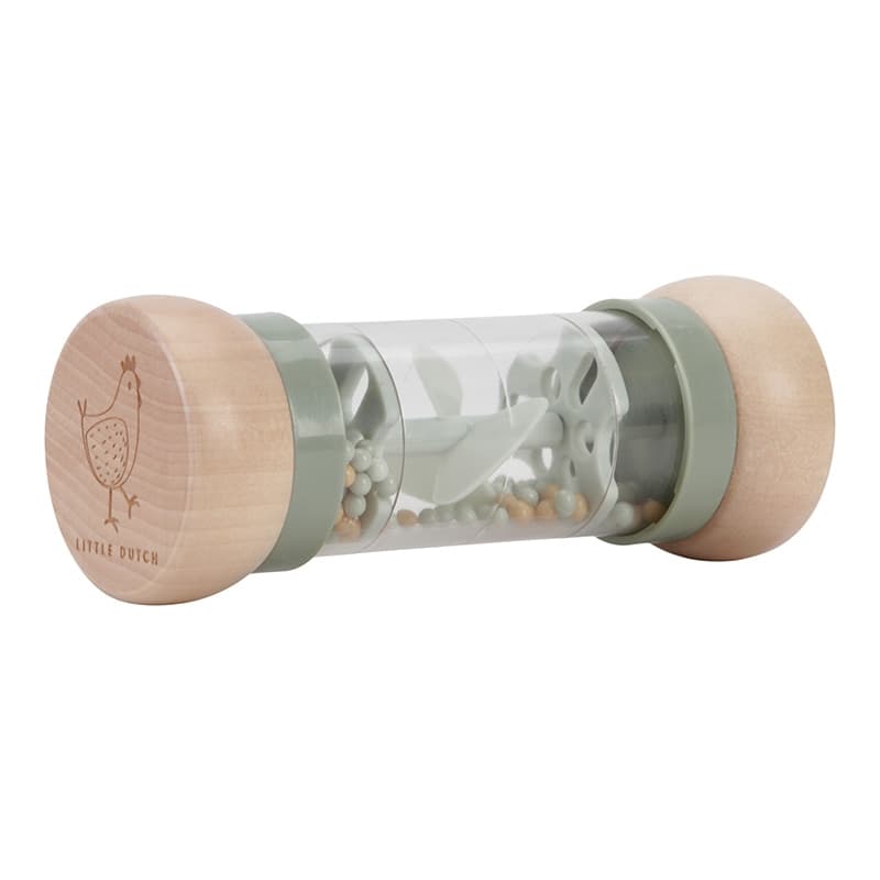 Hochet Pluie en Bois Fsc, 3m+ little farm little dutch 05-24 — vue 3 sur 3