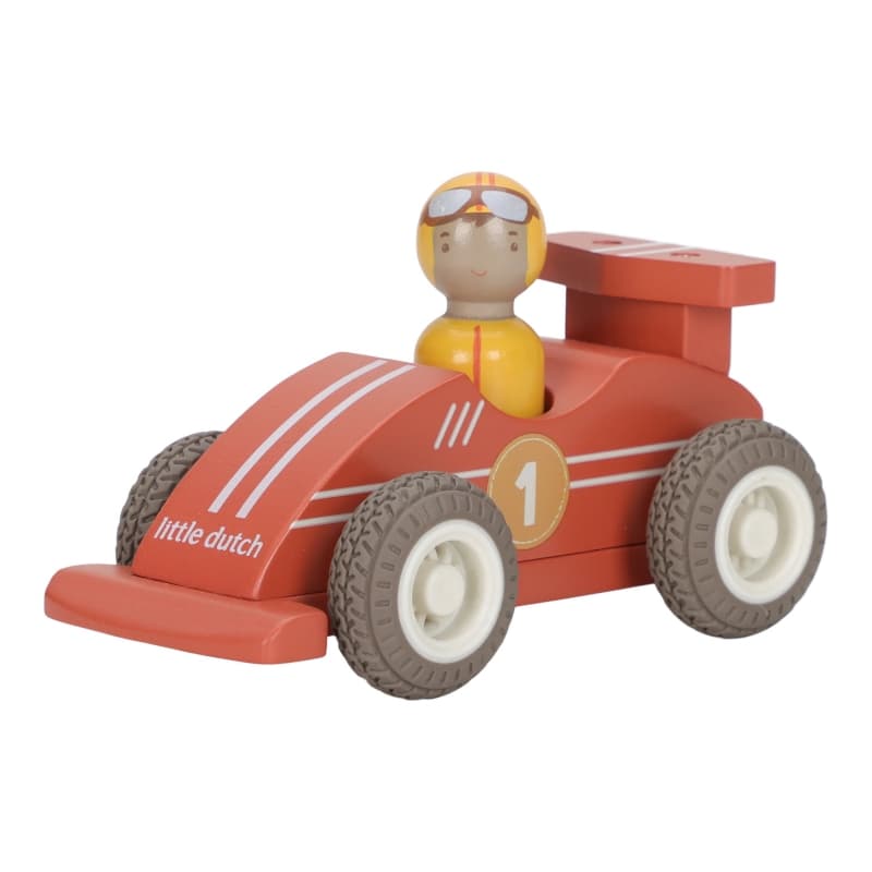 Voitures de Course en Bois Fsc, little dutch — vue 5 sur 6