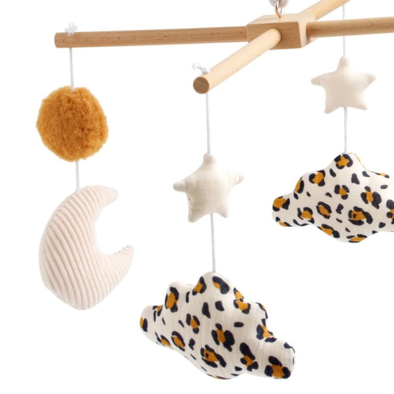 Mobile Musical Bois, leopard sauthon baby deco 25/09 — vue 2 sur 3