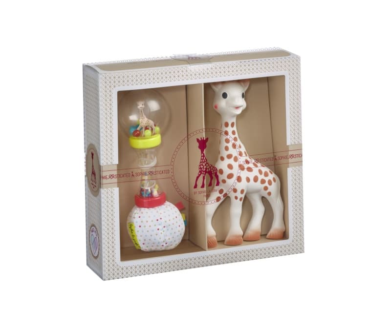 Coffret Naissance Sophie la Girafe avec Hochet Soft Maracas