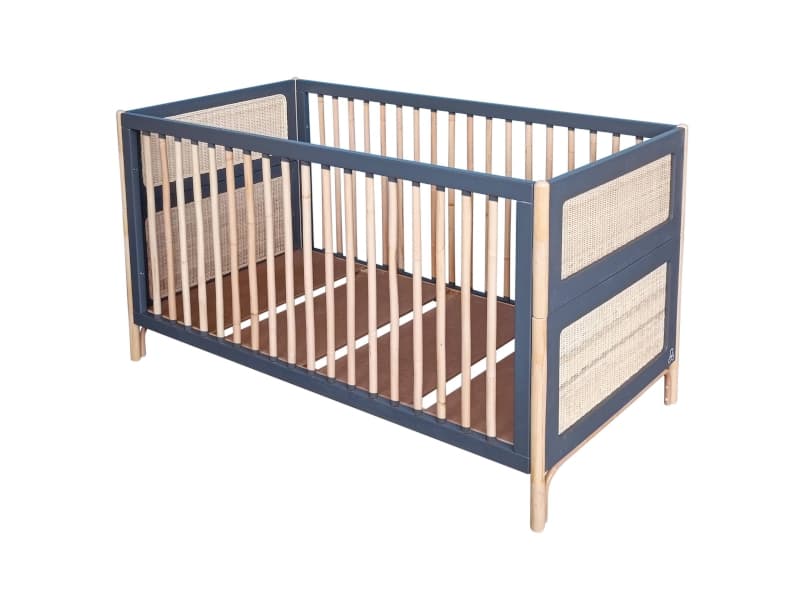 Oceania Lit/bed Cannes de Rotin 70 X 140 H86 Silex — vue 2 sur 5