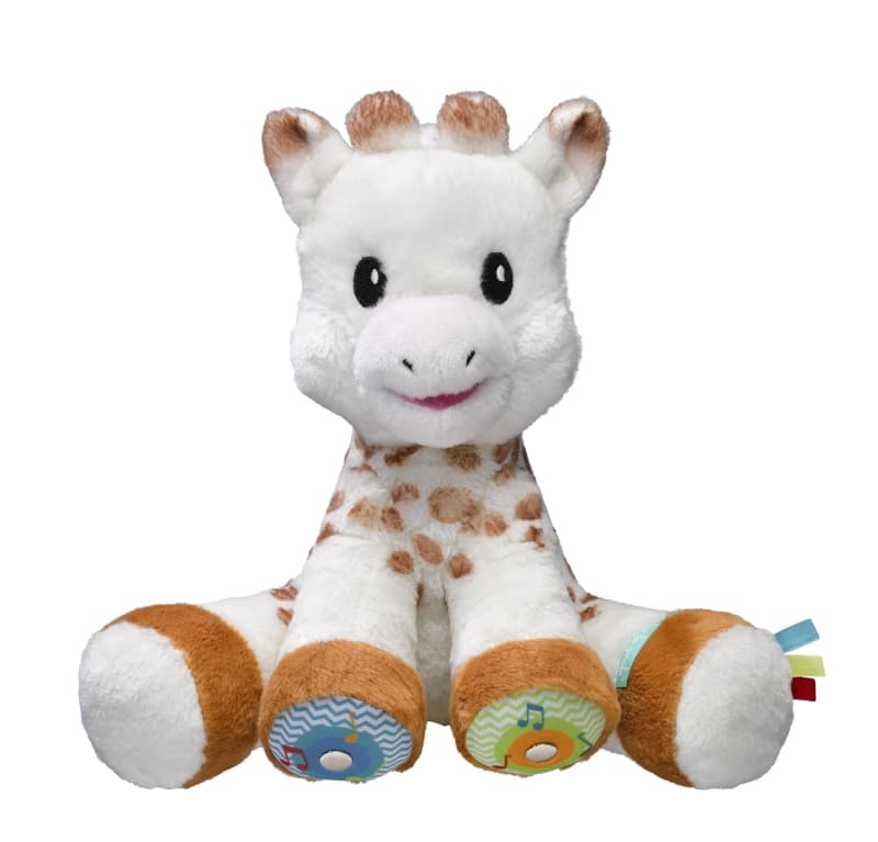 Peluche Touch & Music, sophie la girafe beige, marron — vue 2 sur 2