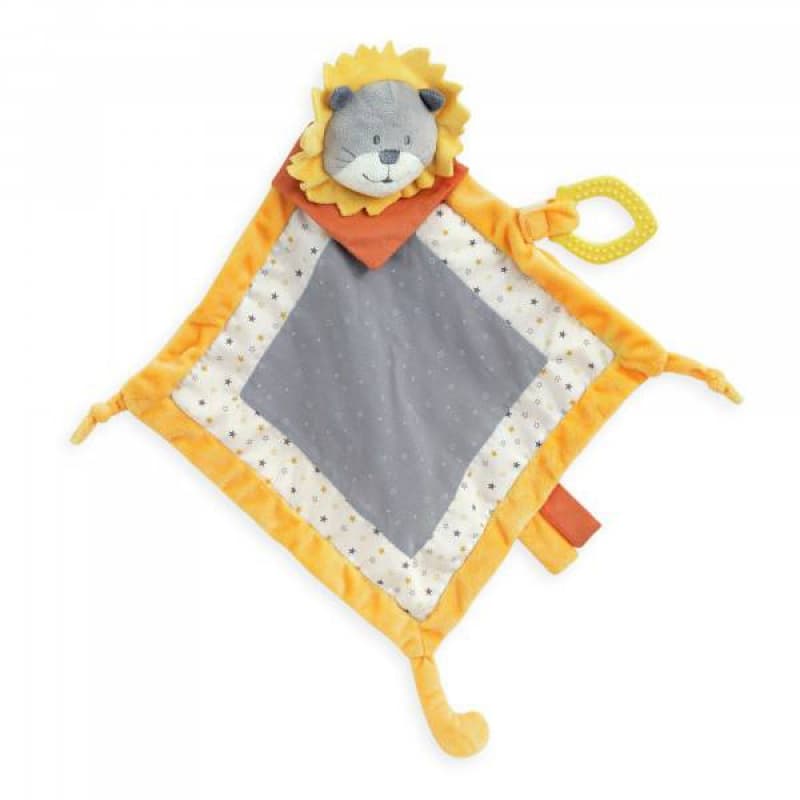 Grand Doudou Lion, fanfan et leo trois kilos sept blanc/jaune moutard