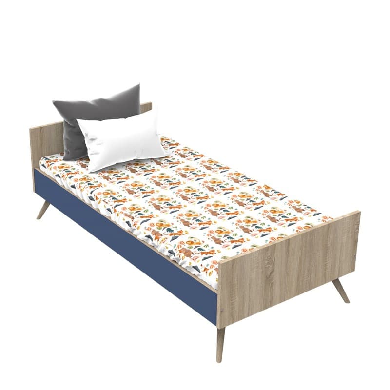 Lit Junior 190x90 Bleu Nuit Boreale, boreale bleu nuit sauthon original 195 x 65 x 95