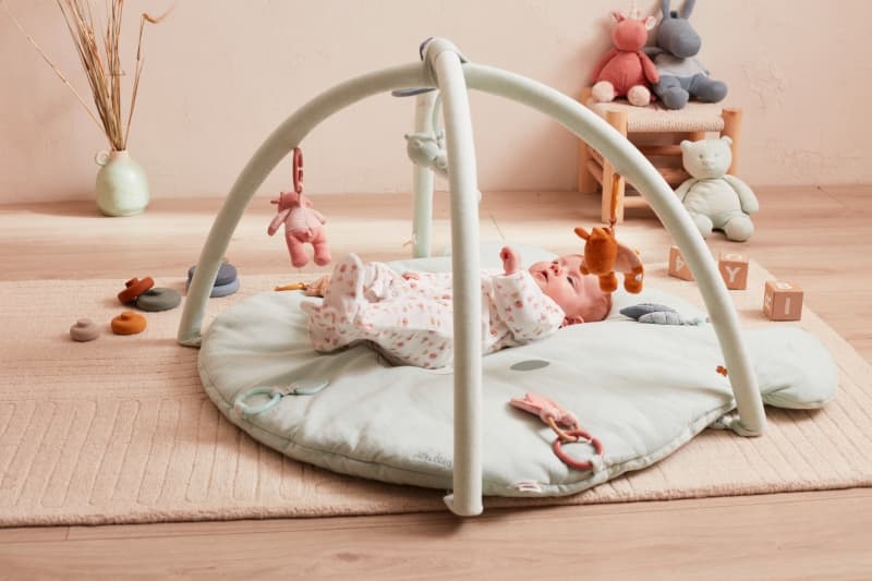 N&p&l Tapis d'Eveil Nouky Mint Coton Bio, iconiques mint 64x8x72 permanent — vue 1 sur 4