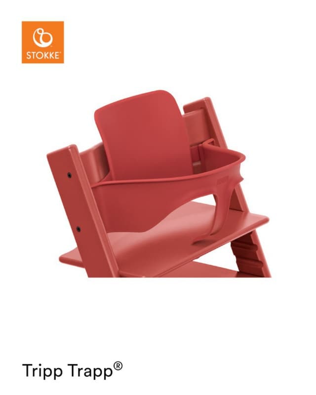 Tripp Trapp Babyset 11 Warmred, stokke warm red
