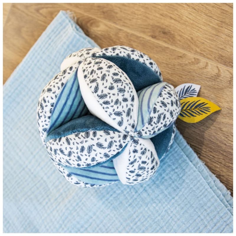 Yoca le Koala - Balles Sensorielles avec Hochet, bleu 15cm doudou sensoriel doudou et compagnie a-24 h-24 — vue 2 sur 4