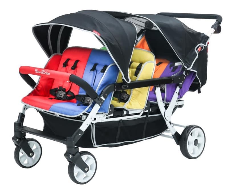 Poussette 6 Places H6e, multicolor familidoo — vue 6 sur 10