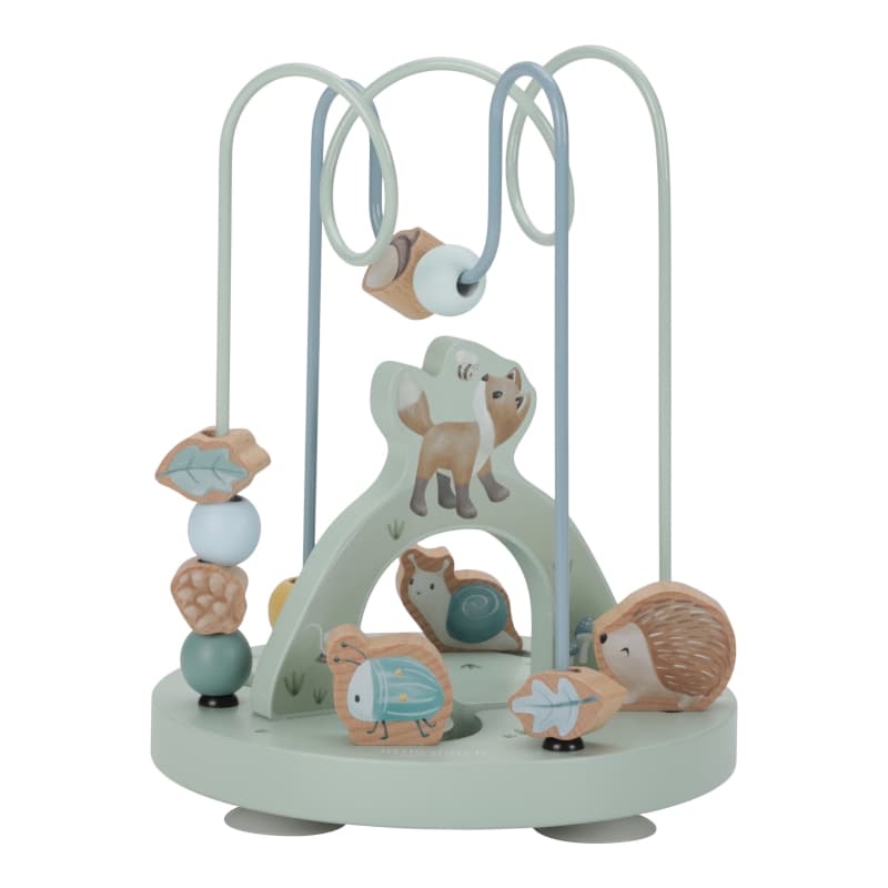 Boulier Spirale Renard Bois Fsc, bleu multicolore forest friends little dutch — vue 1 sur 2