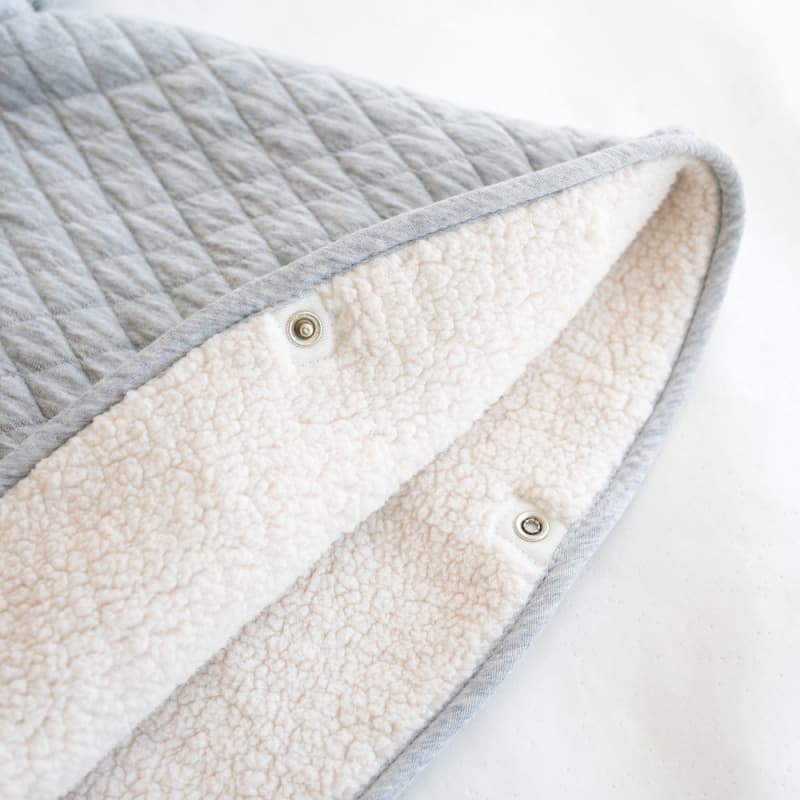 Poncho de Voyage Jersey, grey 9-36m quilt bemini 25/04 — vue 2 sur 3