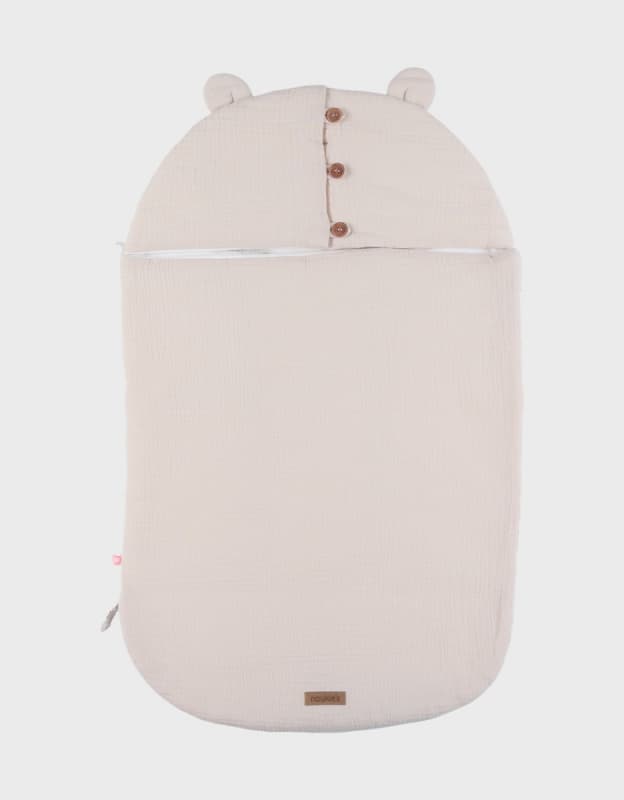 Nid d'Ange, Mousseline Bio, beige 45x60cm m&m 2026 noukie's — vue 1 sur 4