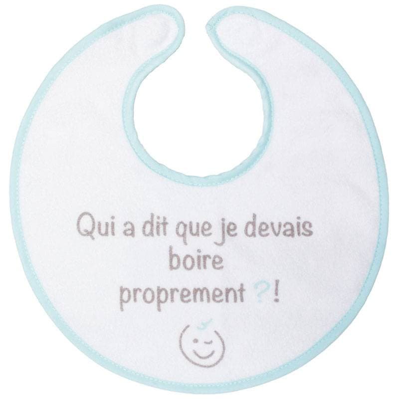 Bavoir Naissance Message Smiley, smiley babycalin