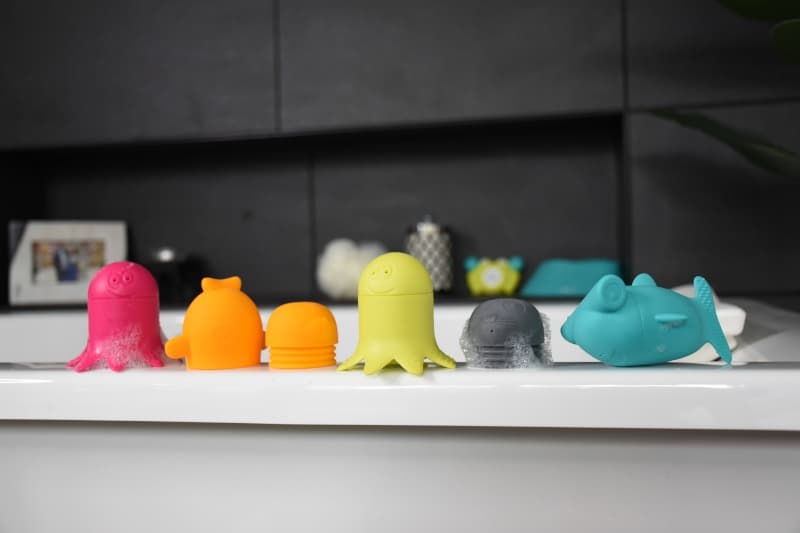 Buddies - Jouets de Bain Interchangeables en Silicone, multi bbluv 25/03 — vue 6 sur 8