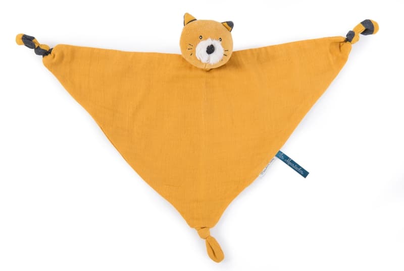 Doudou Lange Chat Moutarde Lulu les Moustaches, les moustaches 2021 — vue 1 sur 2