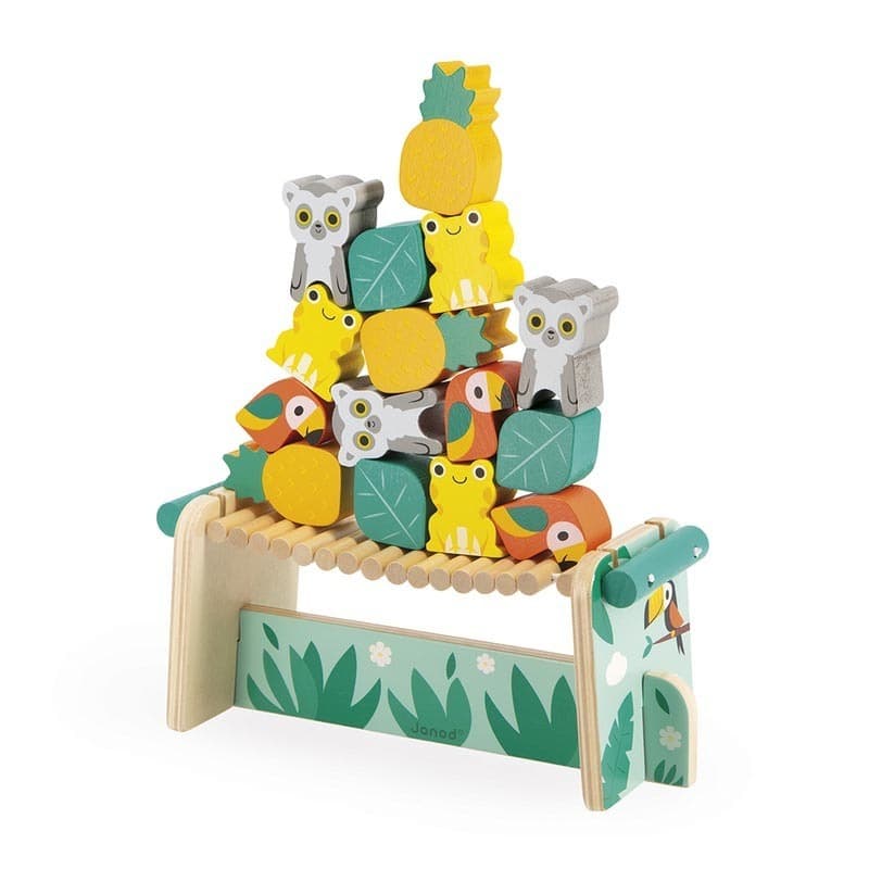 Jeu d'Equilibre Tropical, jouets d'eveil janod multicolore 24 x 9 x 10 collection 2022 — vue 3 sur 5