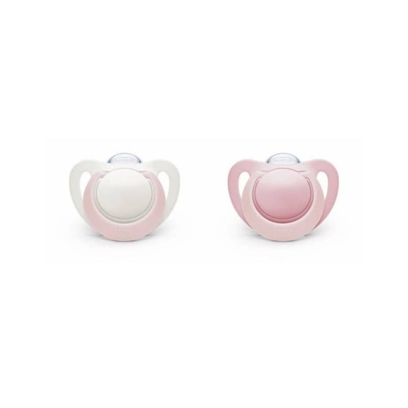 2 Sucettes Genius 6-18m Fille, nuk blanc/ rose 6-18 mois per — vue 2 sur 2