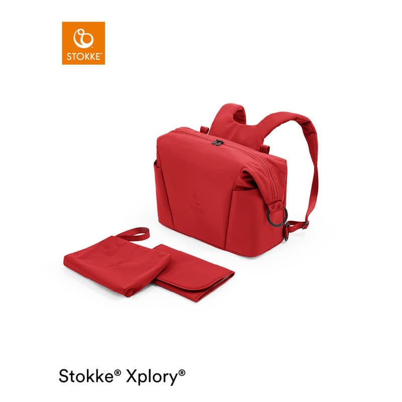 Xplory X Changing Bag Ruby Red, stokke ruby red — vue 3 sur 3