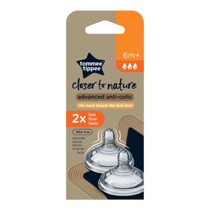 Tetine Aac Debit Rapide, tommee tippee multicolore — vue 3 sur 3