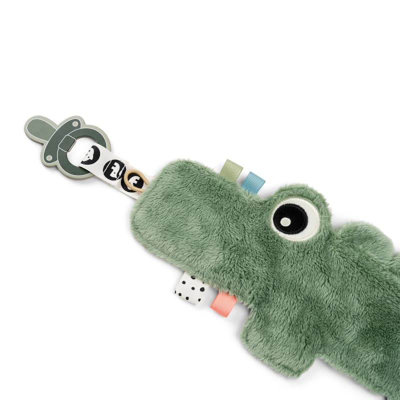 Doudou Attache Sucette Croco, vert done by deer p24 — vue 3 sur 5