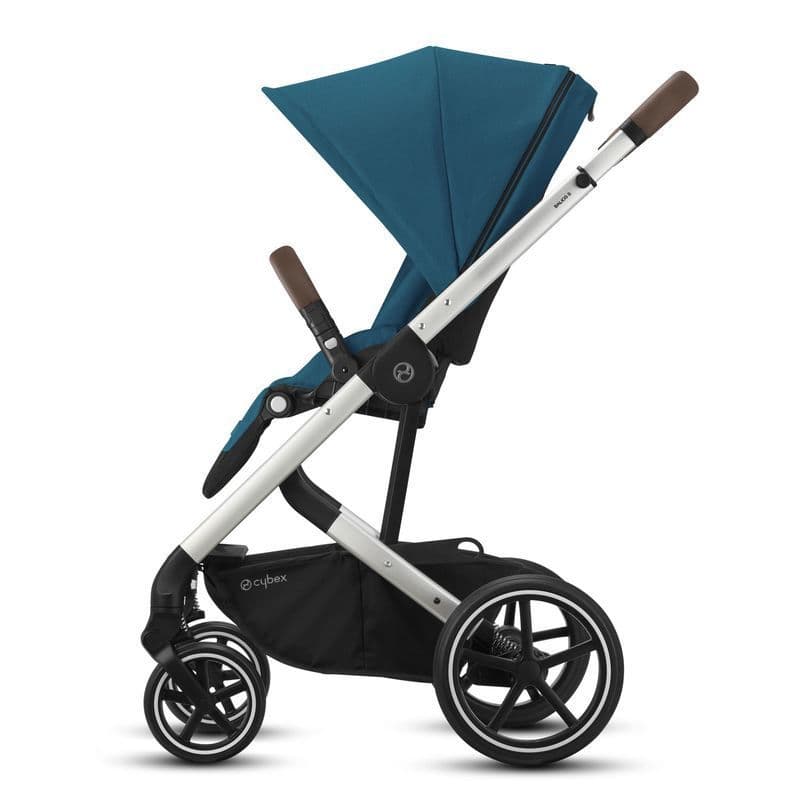 Poussette 4 Roues Balios S Lux Slv River Blue, gold 2021 — vue 3 sur 4
