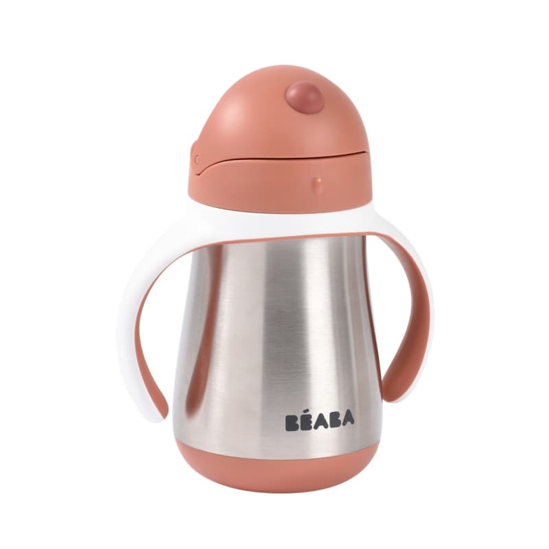 Tasse Paille Inox 250 Ml, terracotta — vue 3 sur 4