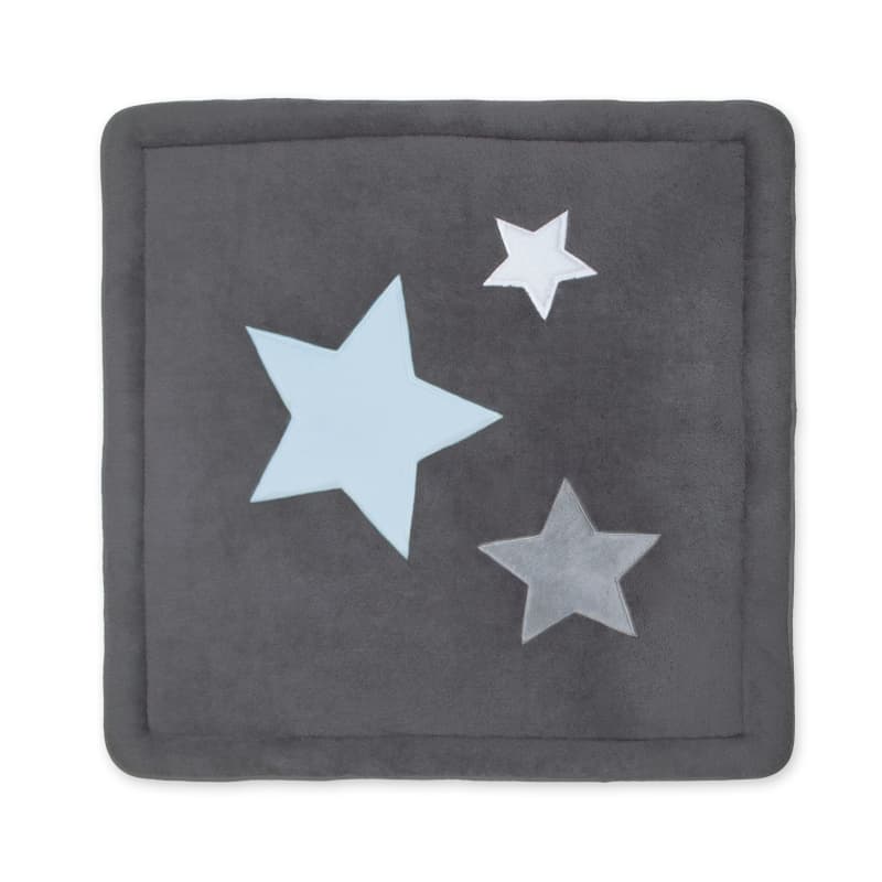Tapis de Parc et Jeu Tapis de Parc 100x100cm Motif Etoile Gris Pady Softy + Ter, bemini motif étoile gris 94pingu