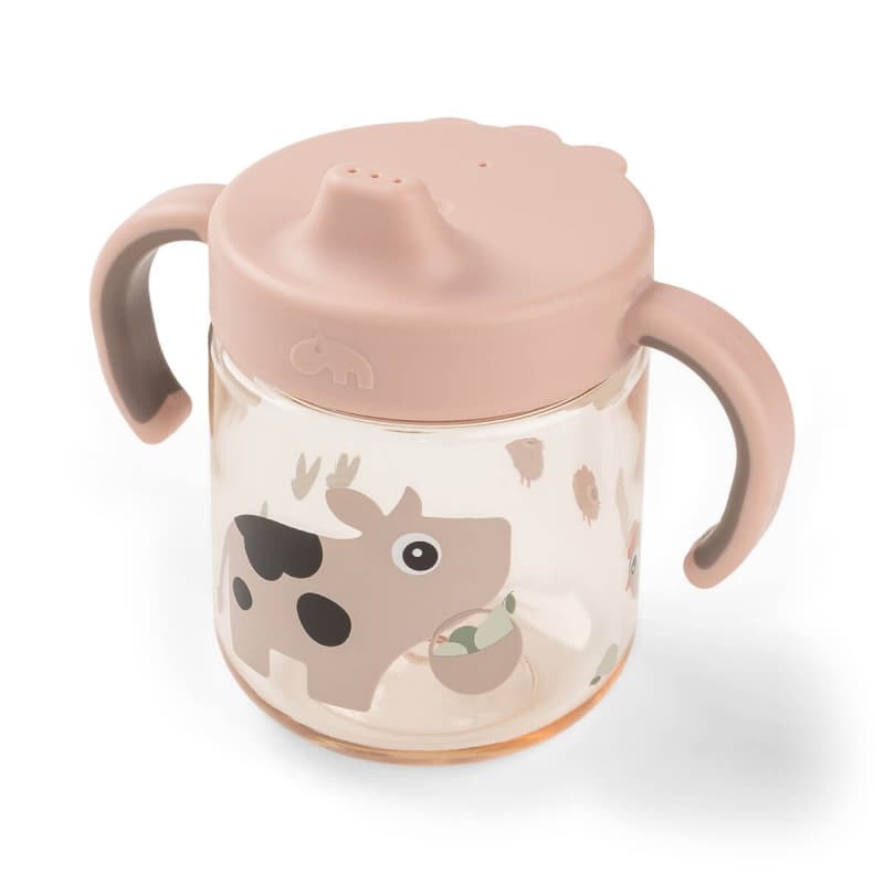 Tasse a Bec a 2 Anses, rose tiny farm done by deer — vue 1 sur 6