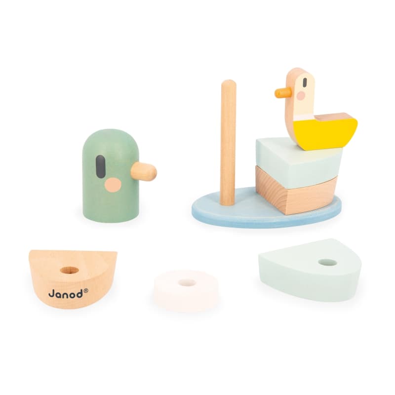 Swc - Empilable Canards, jouets d'eveil janod multicolore 14,5 x 7,7 x 13,5 collection 2024 — vue 4 sur 5