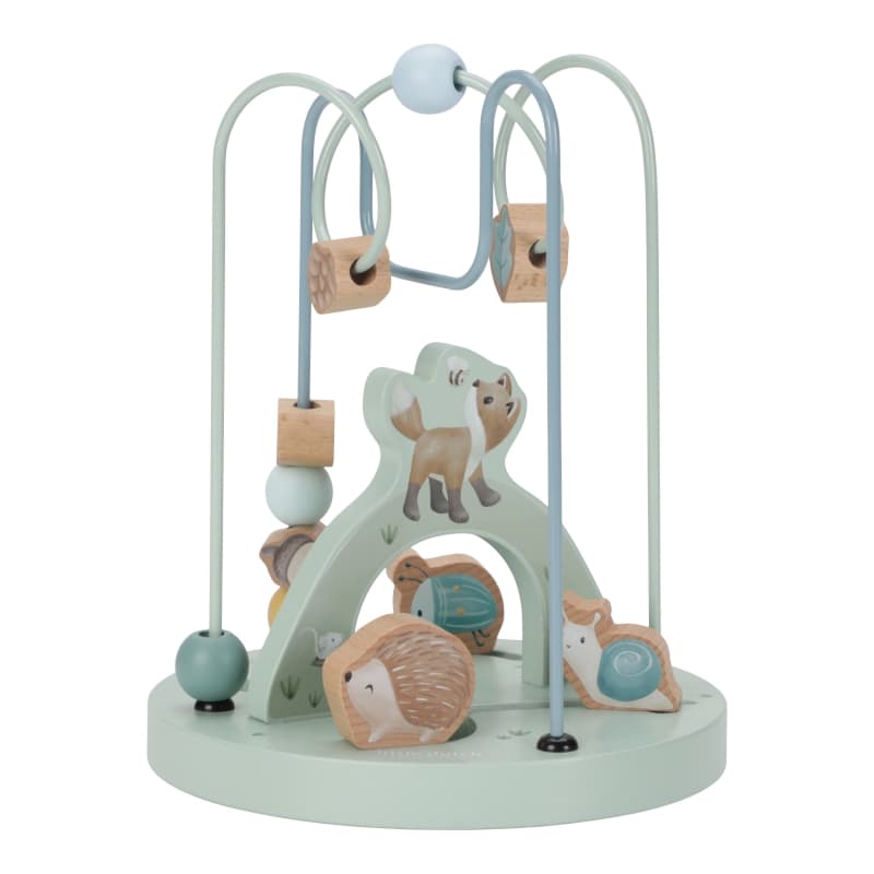 Boulier Spirale Renard Bois Fsc, bleu multicolore forest friends little dutch — vue 2 sur 2