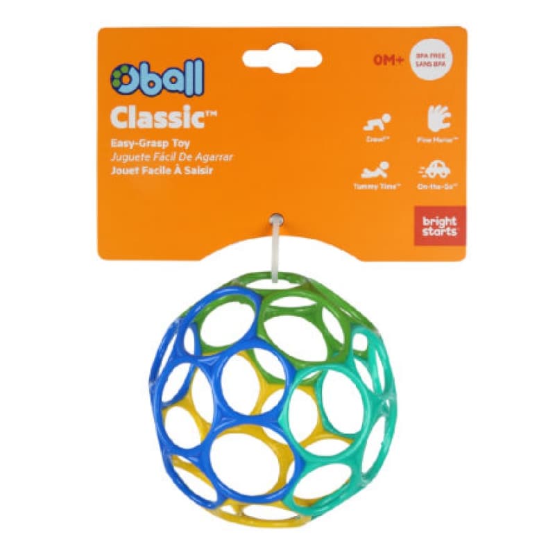 Oball 10cm - Bleu/vert/jaune, oball multicolore 7090