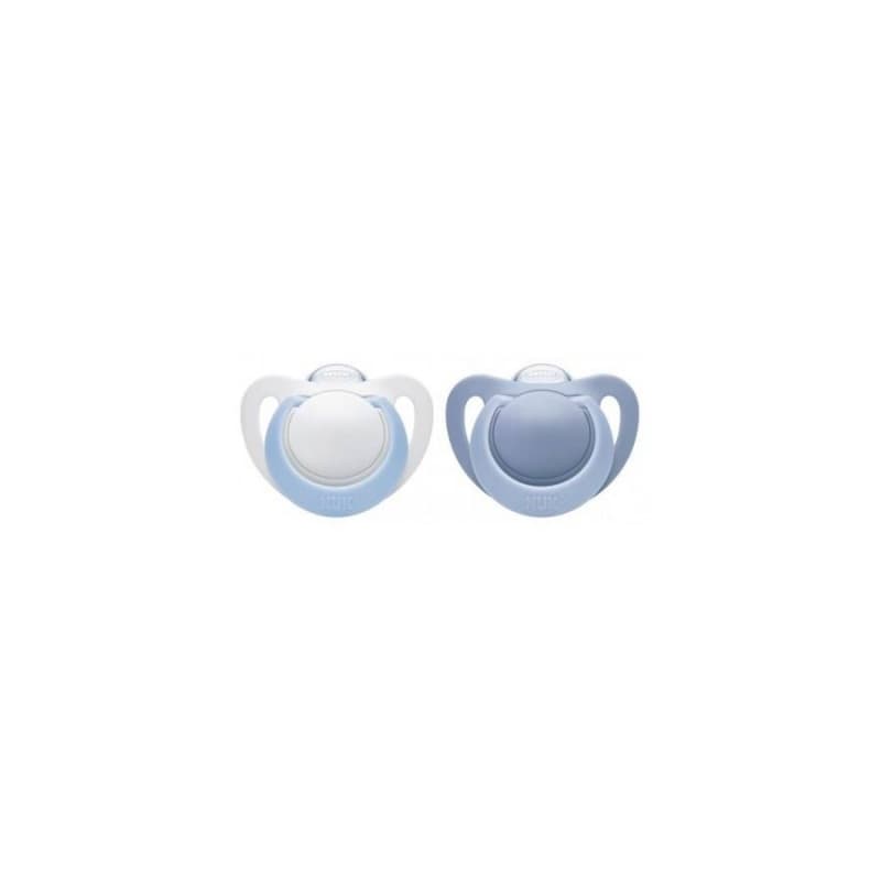 2 Sucettes Genius 6-18m Garcon, nuk blanc/ bleu 6-18 mois per — vue 2 sur 2