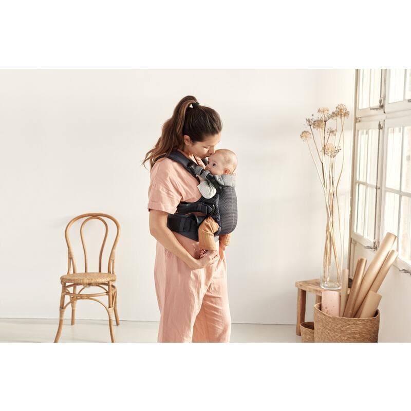 Porte-bebe Harmony, anthracite mesh 3d — vue 1 sur 5