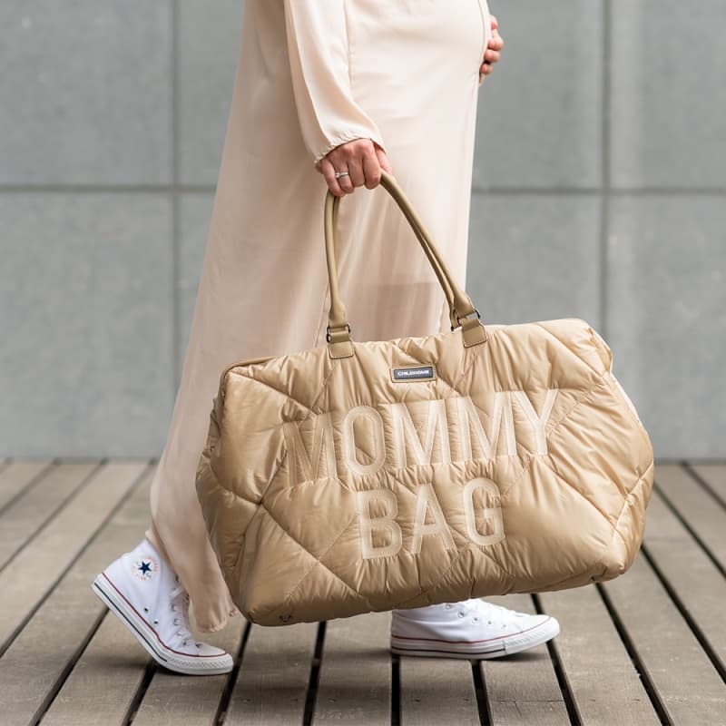 Mommy Bag Matelasse Beige, sacs a langer beige — vue 4 sur 4