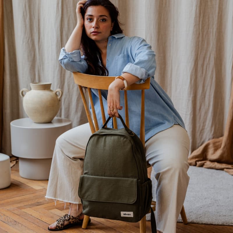 Sac a Dos a Langer Tokyo, kaki beaba — vue 5 sur 6