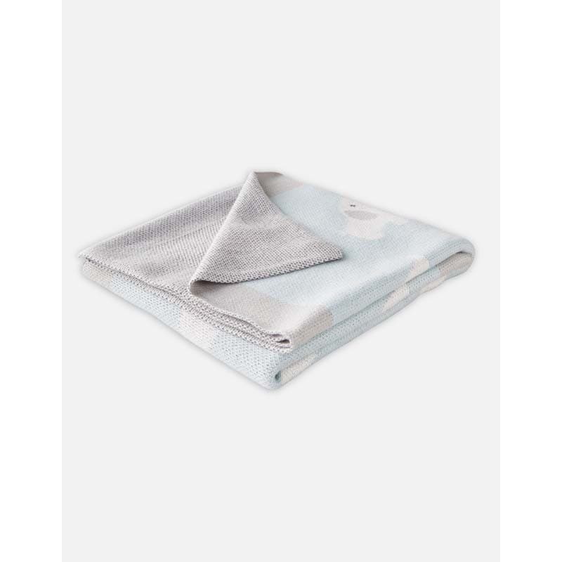 A&m Couverture 75x100cm - Bio Jacquard, amtoys vert clair — vue 3 sur 5