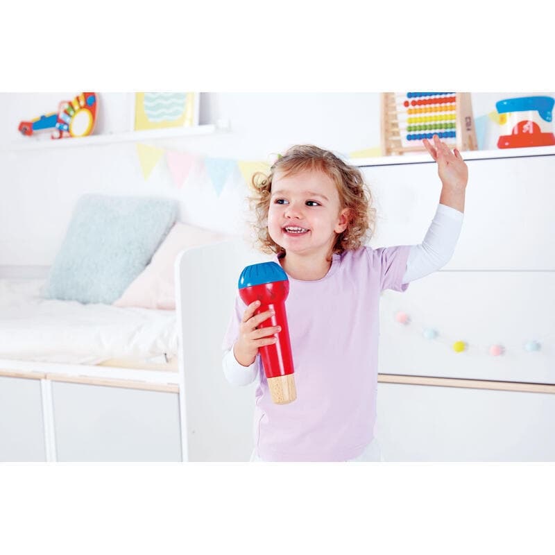 Micro a Resonnance, eveil musical hape bois et multi 8 * 8 * 22,3 cm e-2023 — vue 3 sur 4