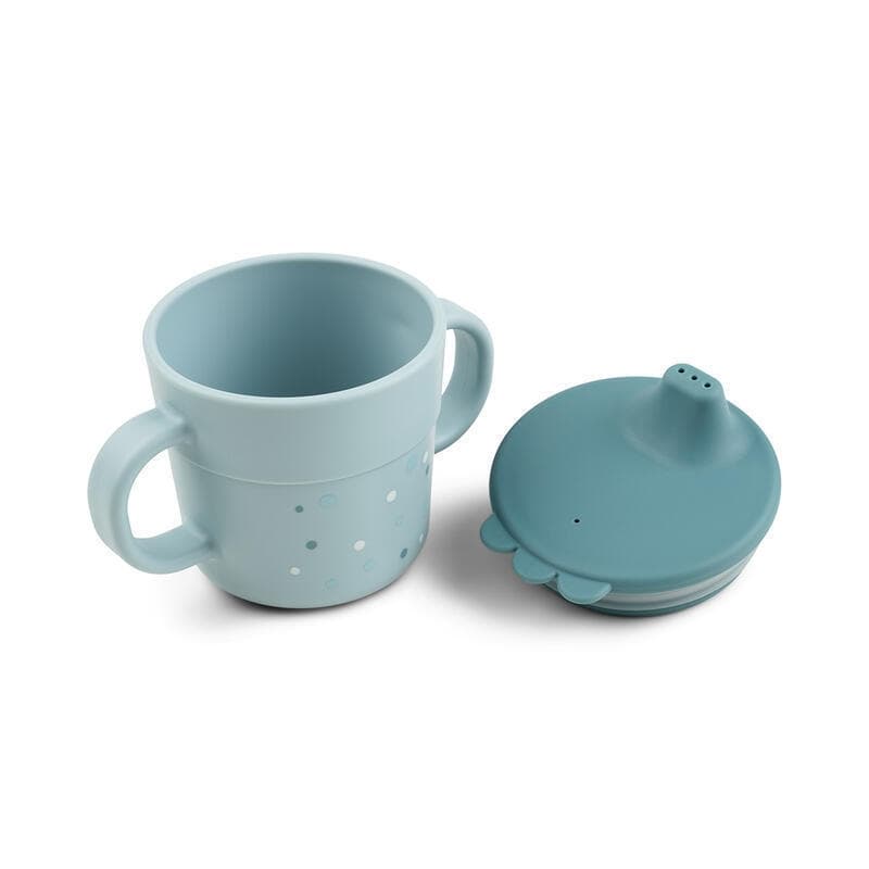 Foodie Tasse Apprentissage Happy Dots, bleu done by deer news june 2023 — vue 4 sur 5