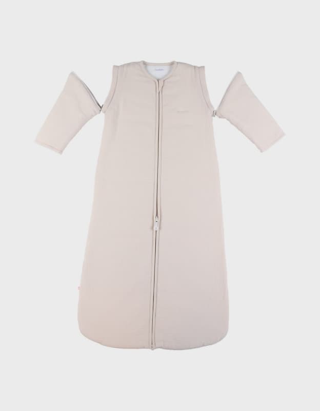 Gigoteuse Nomade Mousseline Bio, beige 100cm m&m 2026 noukie's — vue 1 sur 4