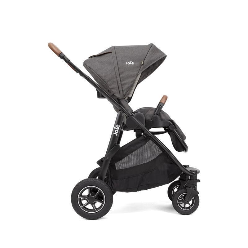Versatrax Trio : Poussette Versatrax / Isnug 2 / Ramble Xl / (adaptateurs et Hab, cycle collection joie shell gray — vue 3 sur 5