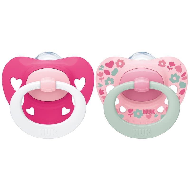 2 Sucettes Signature 6-18m Fille, nuk imprimée 6-18 mois per