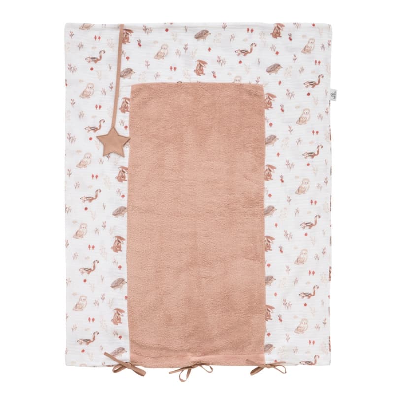 Housse de Matelas a Langer, blanc mocha 60x80cm cosy forest bb&co — vue 1 sur 5