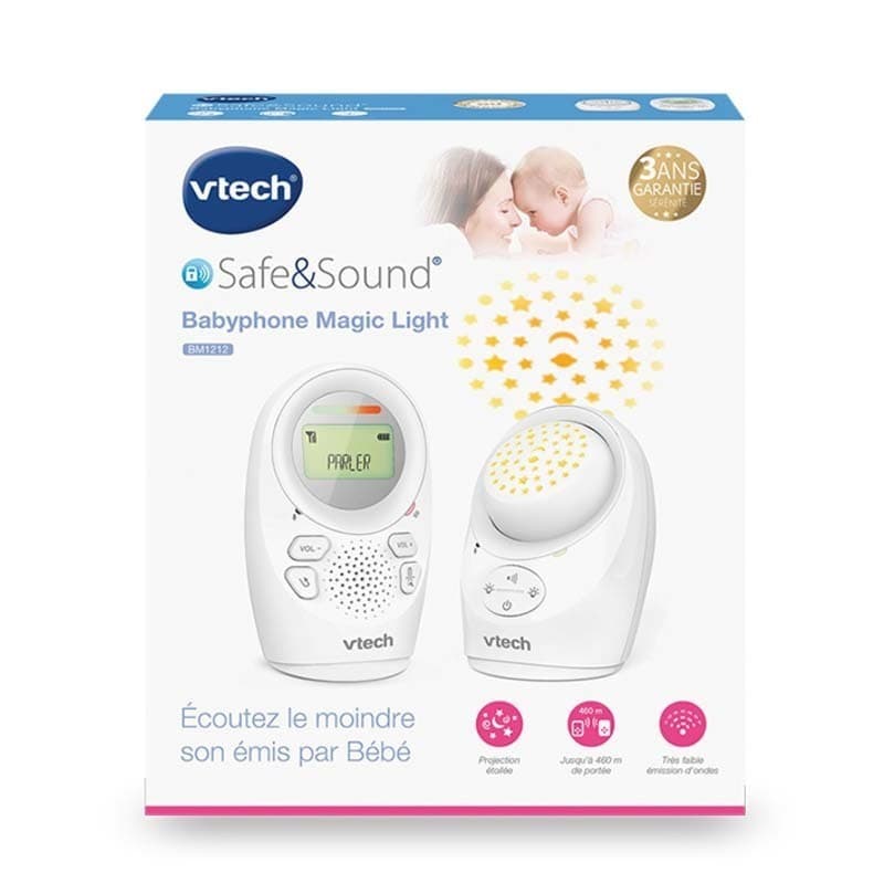 Bm1212 - Babyphone Magic Light, vtech baby blanc per — vue 3 sur 5