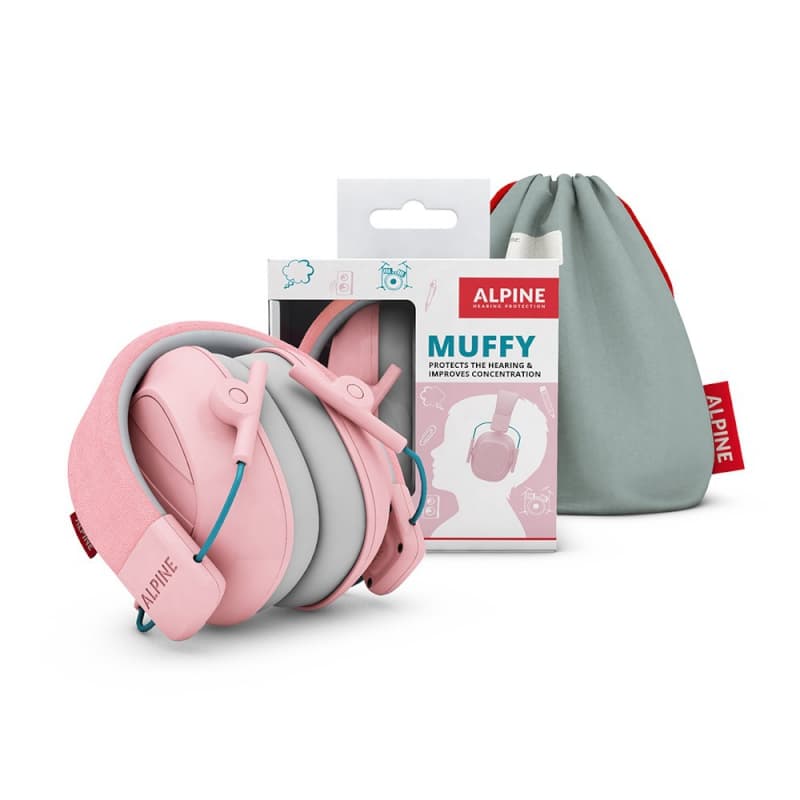 Casque Antibruit Enfant Muffy - Rose, protections auditives - casque anti bruit alpine 12cm x 10,5cm x 12,5cm — vue 2 sur 2