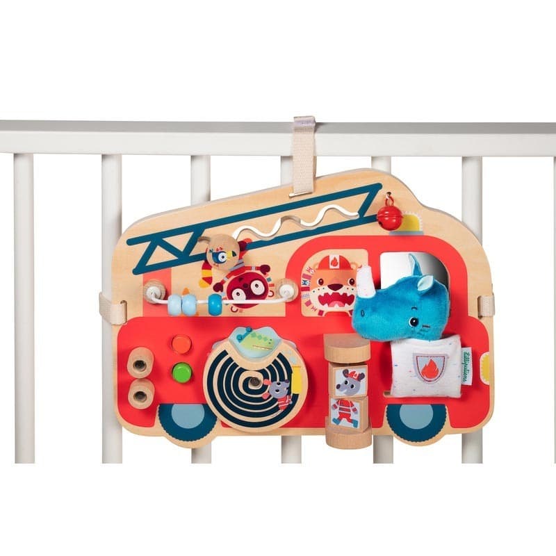 Camion Pompier Panneau d'Activites, je decouvre lilliputiens multicolore 29,5 x 1 x 22,5 collection 2020 p/e — vue 4 sur 5