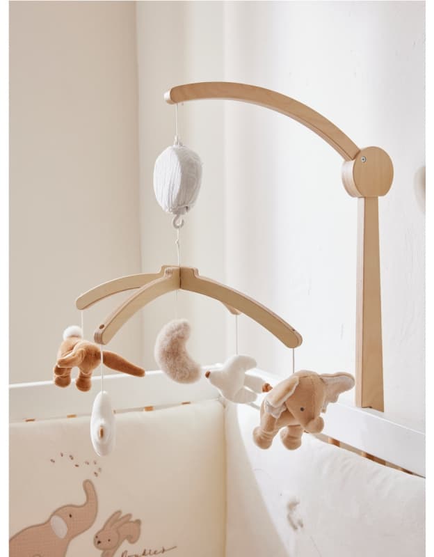 B&m Mobile Musical - Bras Bois, ecru bali, moka & snow noukies permanent — vue 2 sur 5
