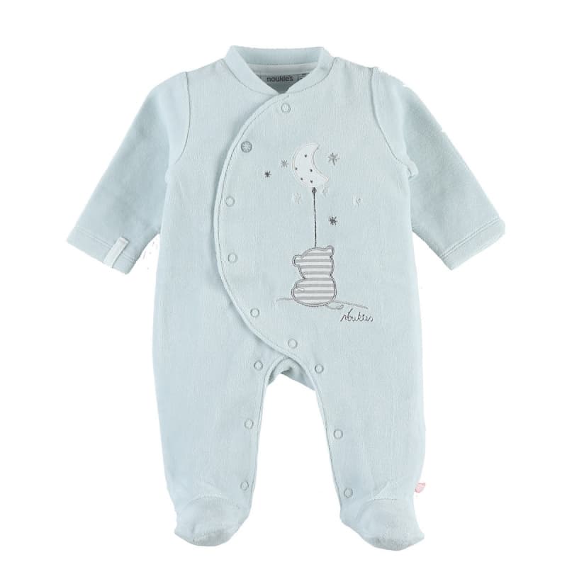 A&m Milo Pyjama (0-1-3m) - Velours Oeko-tex, amtoys vert clair
