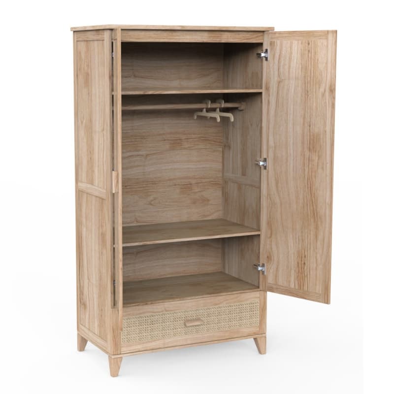 Armoire 2 Portes, naturel nami theo — vue 3 sur 5